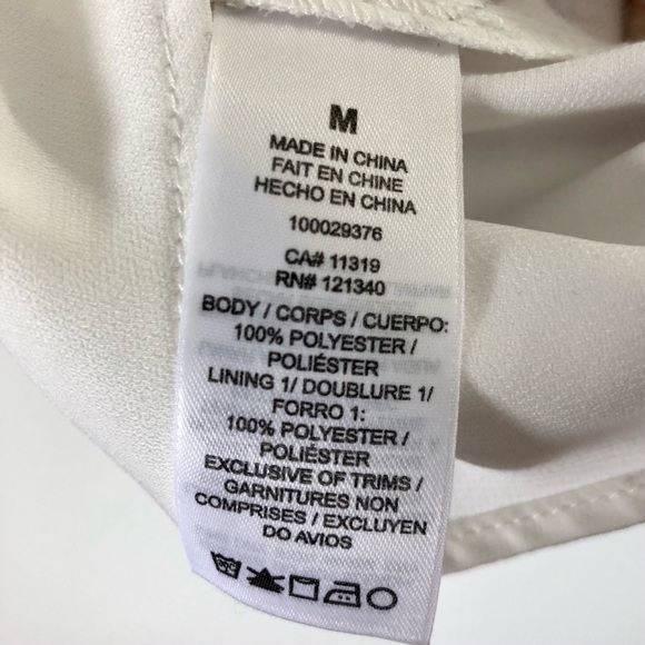 White Floral Short-Sleeved V-Neck Blouse - Picture 7 of 7